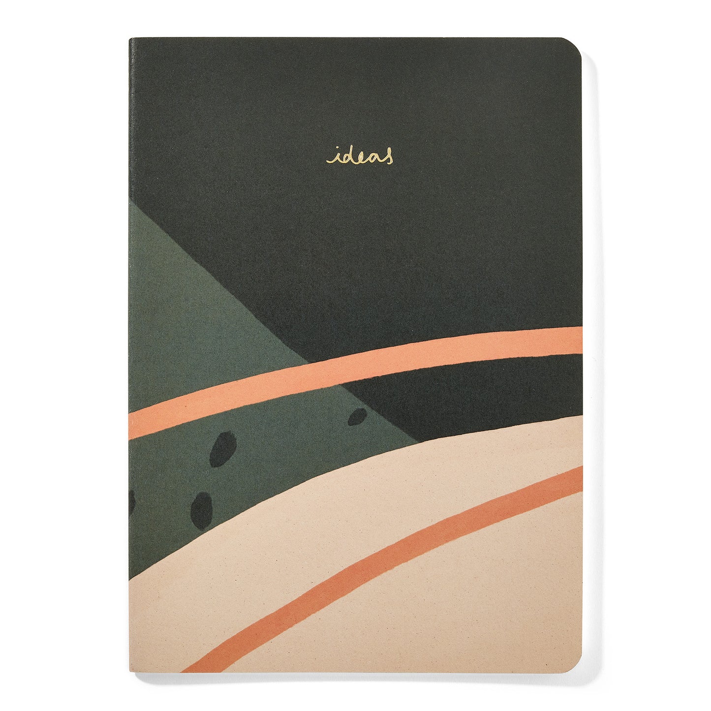 Recycled 'Ideas' Notebook A5 (Lined Paper) - Green