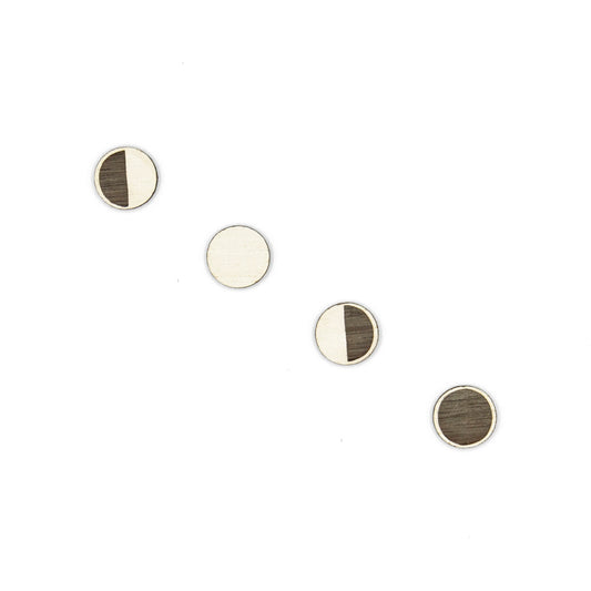 Moon Phase Studs (Set of 4) - Loola Loves UK