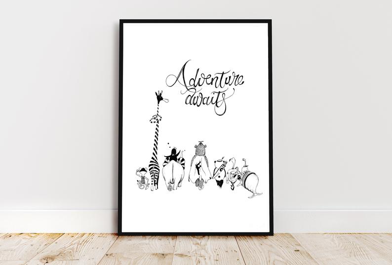 Adventure Awaits Print - A4 / A3