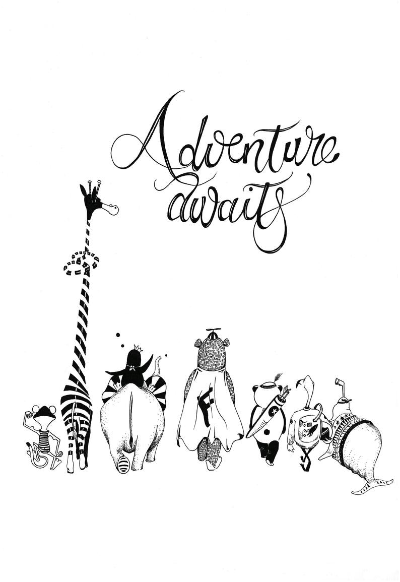 Adventure Awaits Print - A4 / A3