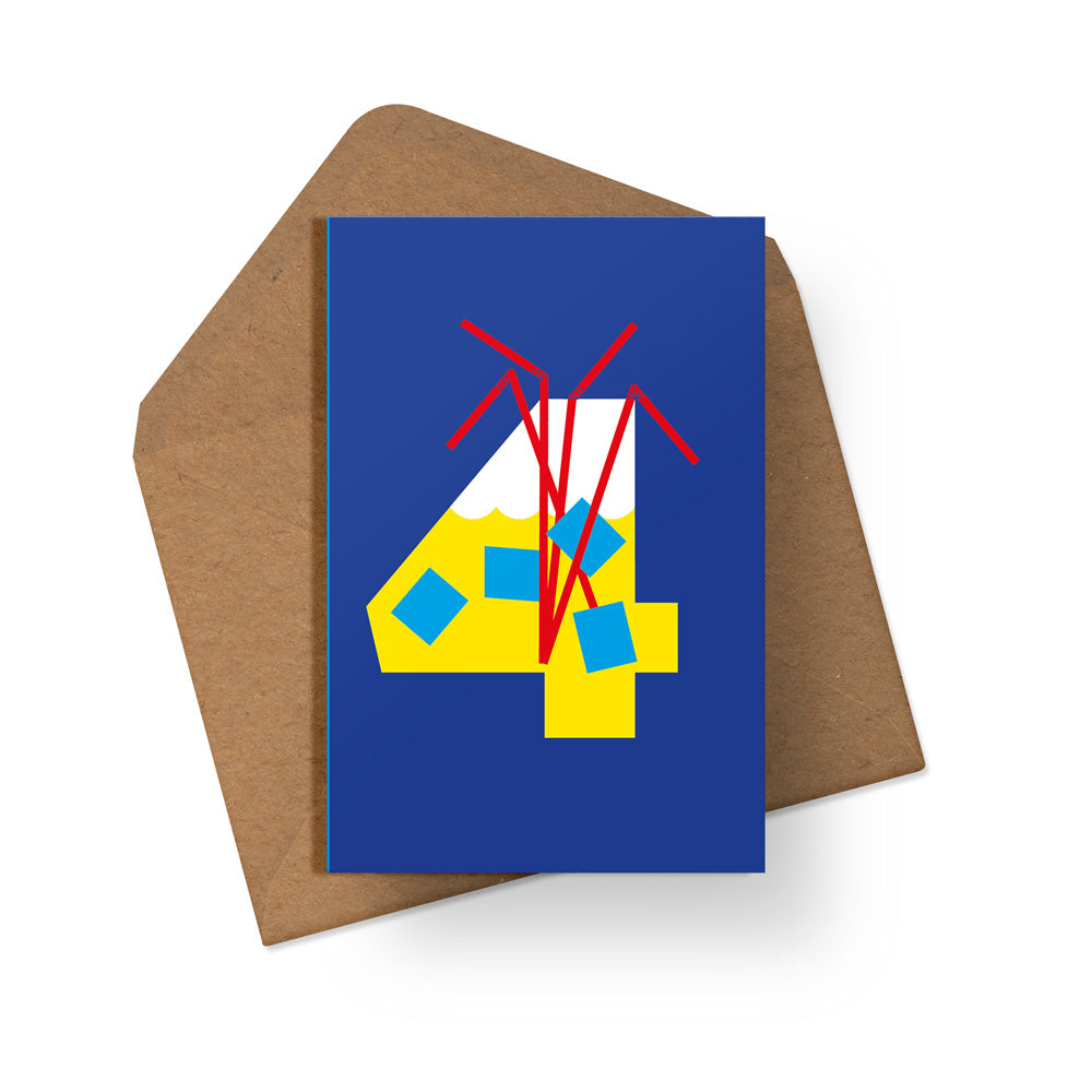 4th Birthday - Multipack of 6 Cards - Loola Loves UK