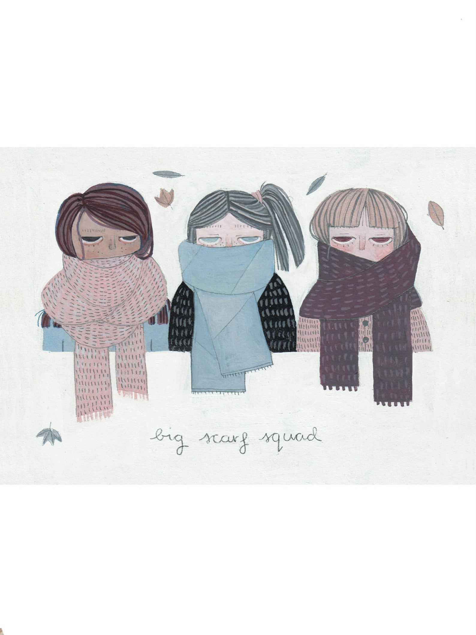 Big Scarf Squad Postcard - Loola Loves UK