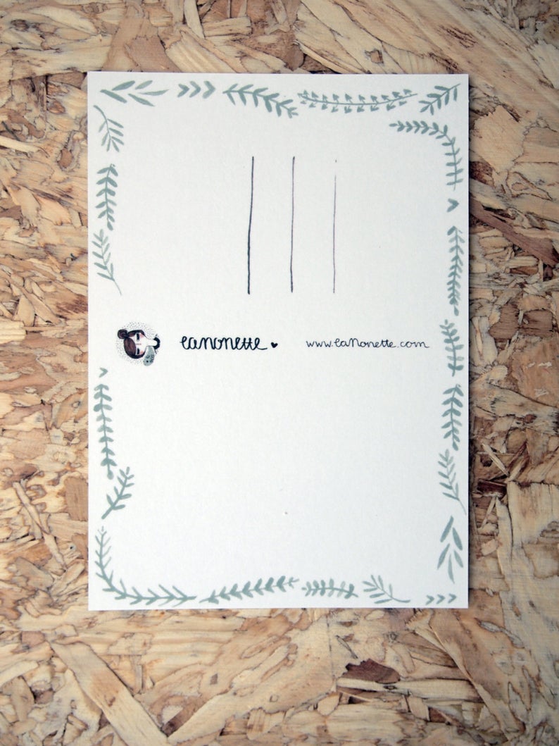 Big Scarf Squad Postcard - Loola Loves UK