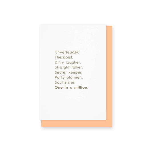 Character 'One in a Million' Card