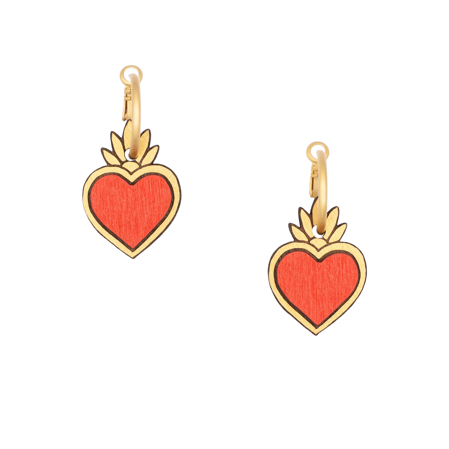 Corazones Hoop Earrings