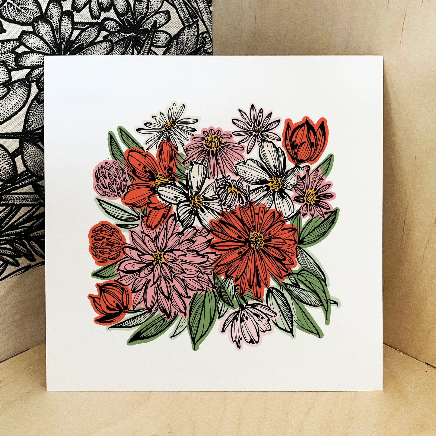 Print Dahlia - 21cm x 21cm