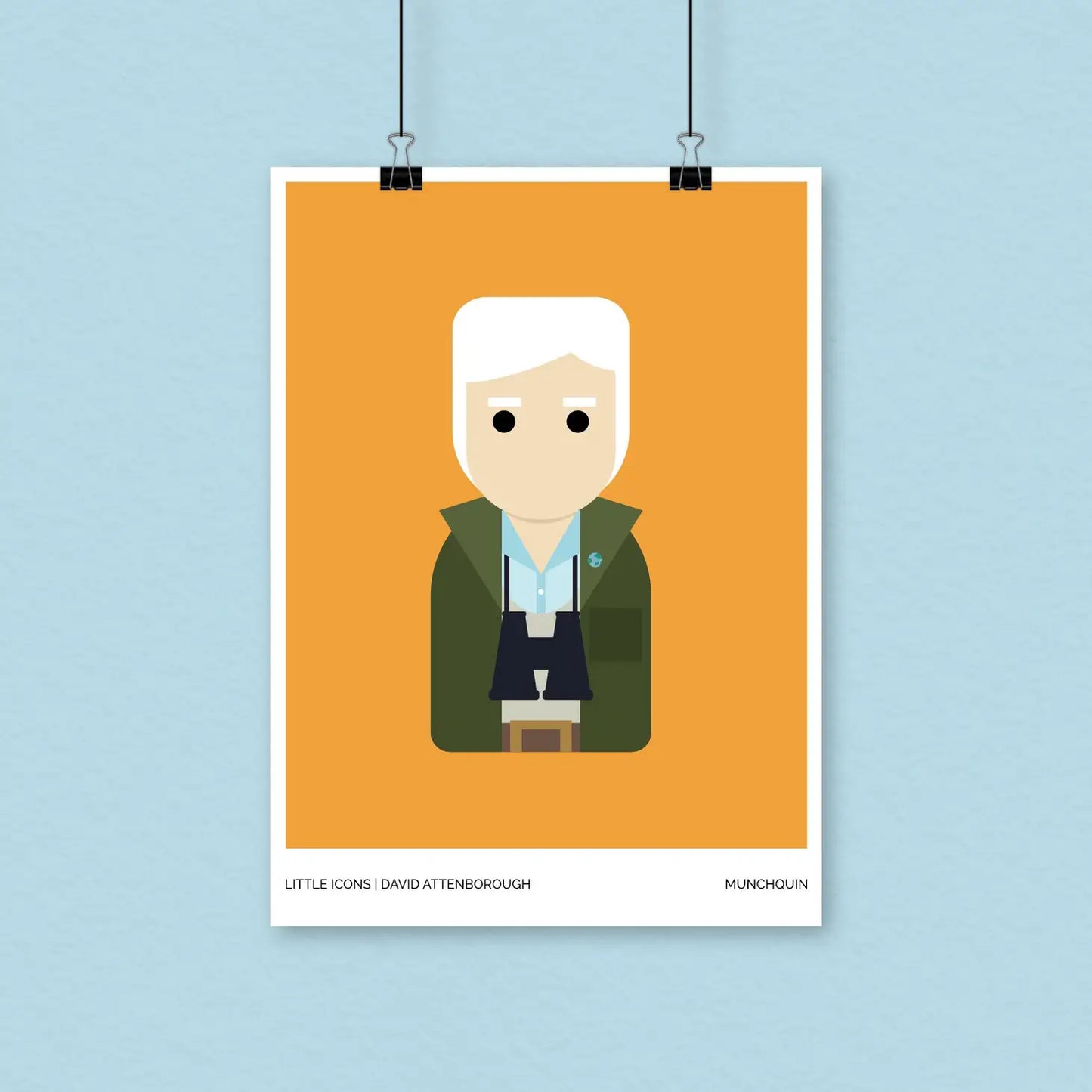 David Attenborough Print - A4