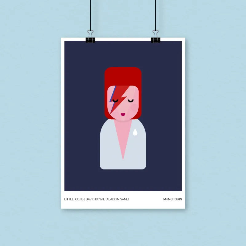 David Bowie (Aladdin Sane) Print - A4