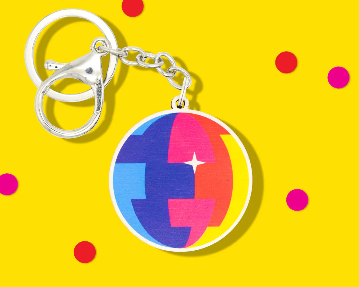 Disco Ball Keyring