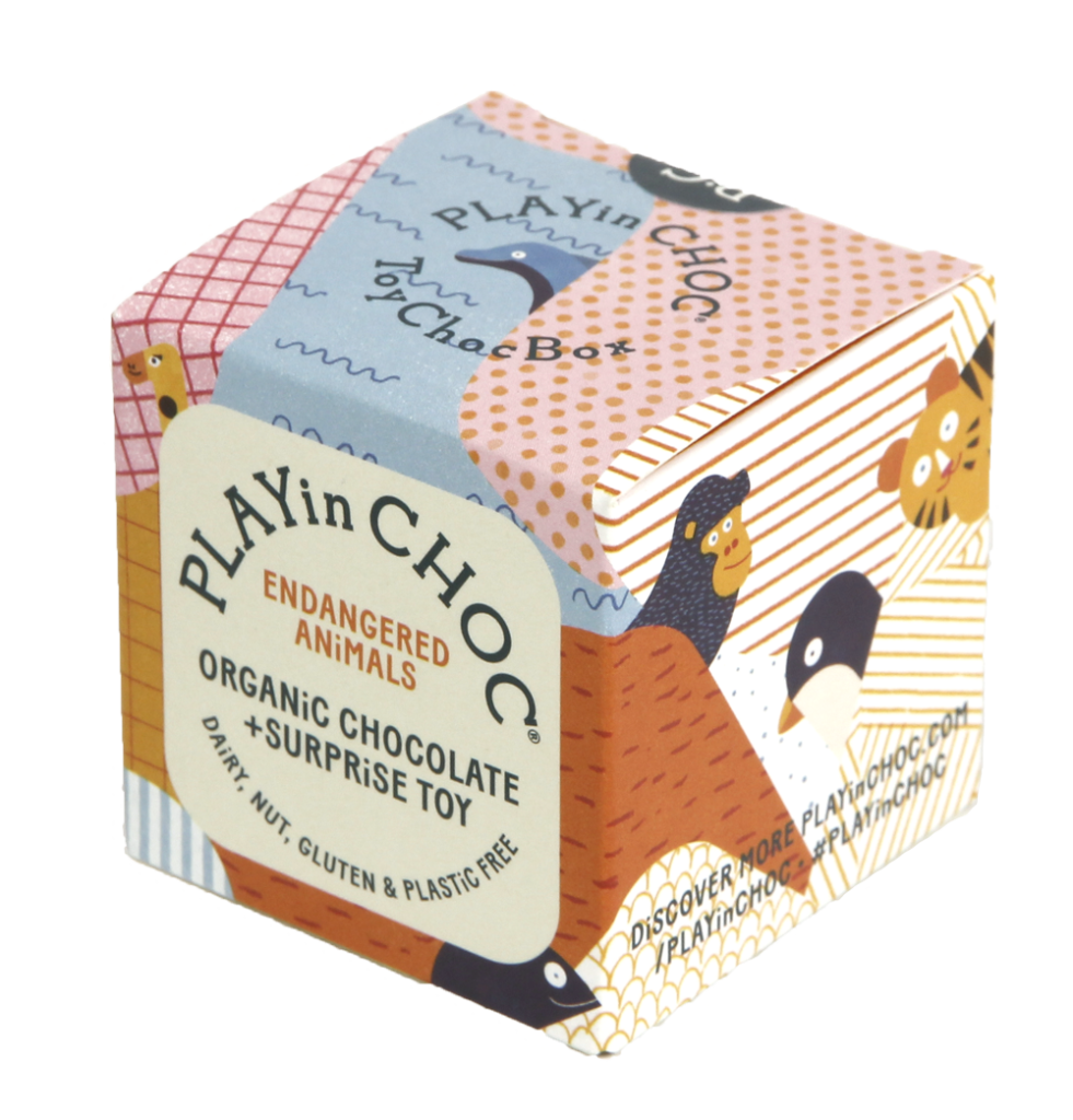 PLAYin CHOC ToyChoc Box - Endangered Animals - Loola Loves UK