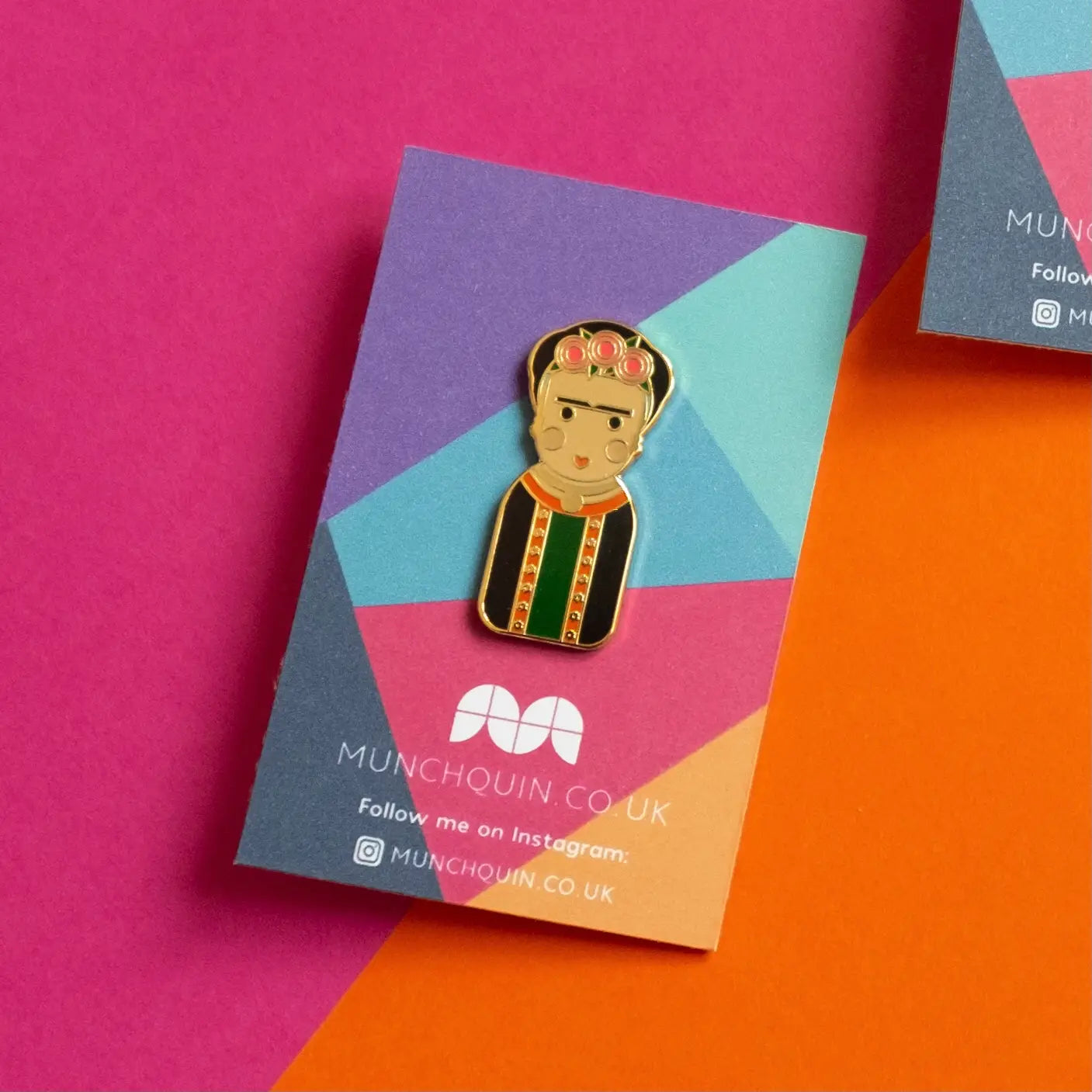 Pin Enamel Frida Kahlo