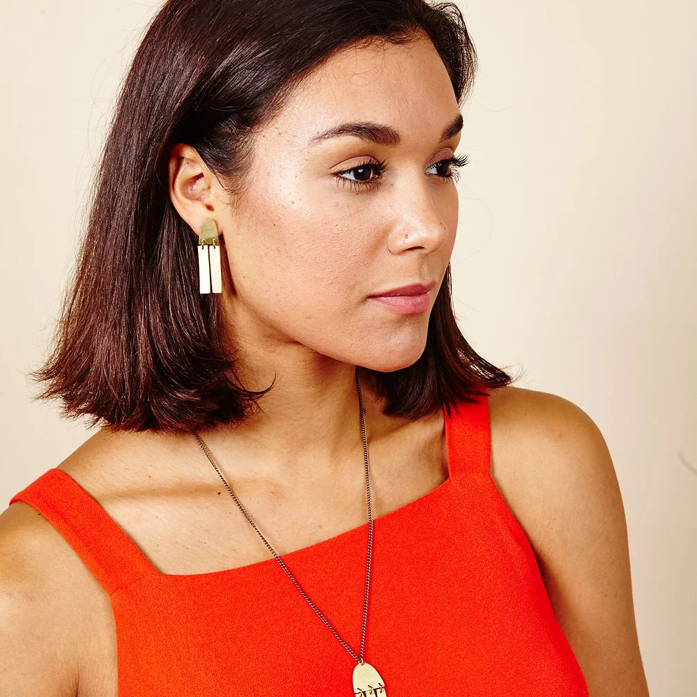 Fringe Duo Stud Earrings