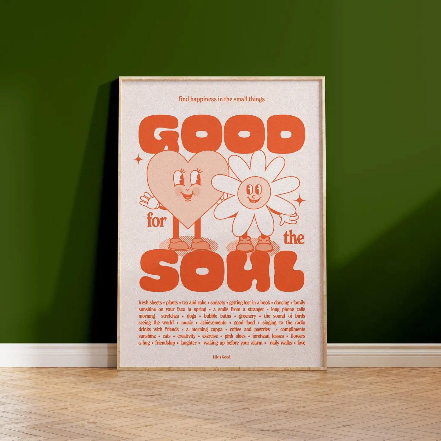 Good for the Soul Retro Print (Colour Options)
