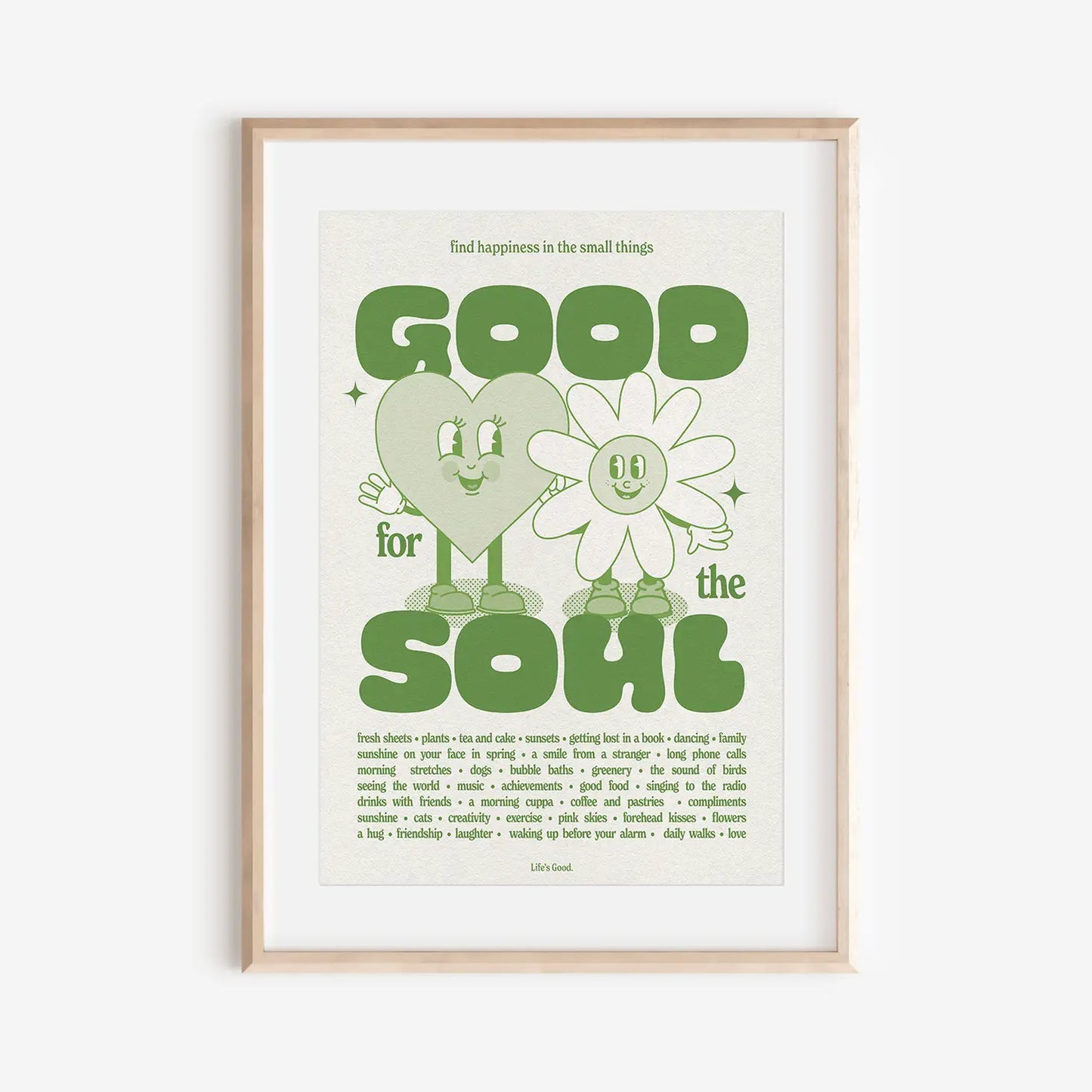 Good for the Soul Retro Print (Colour Options)