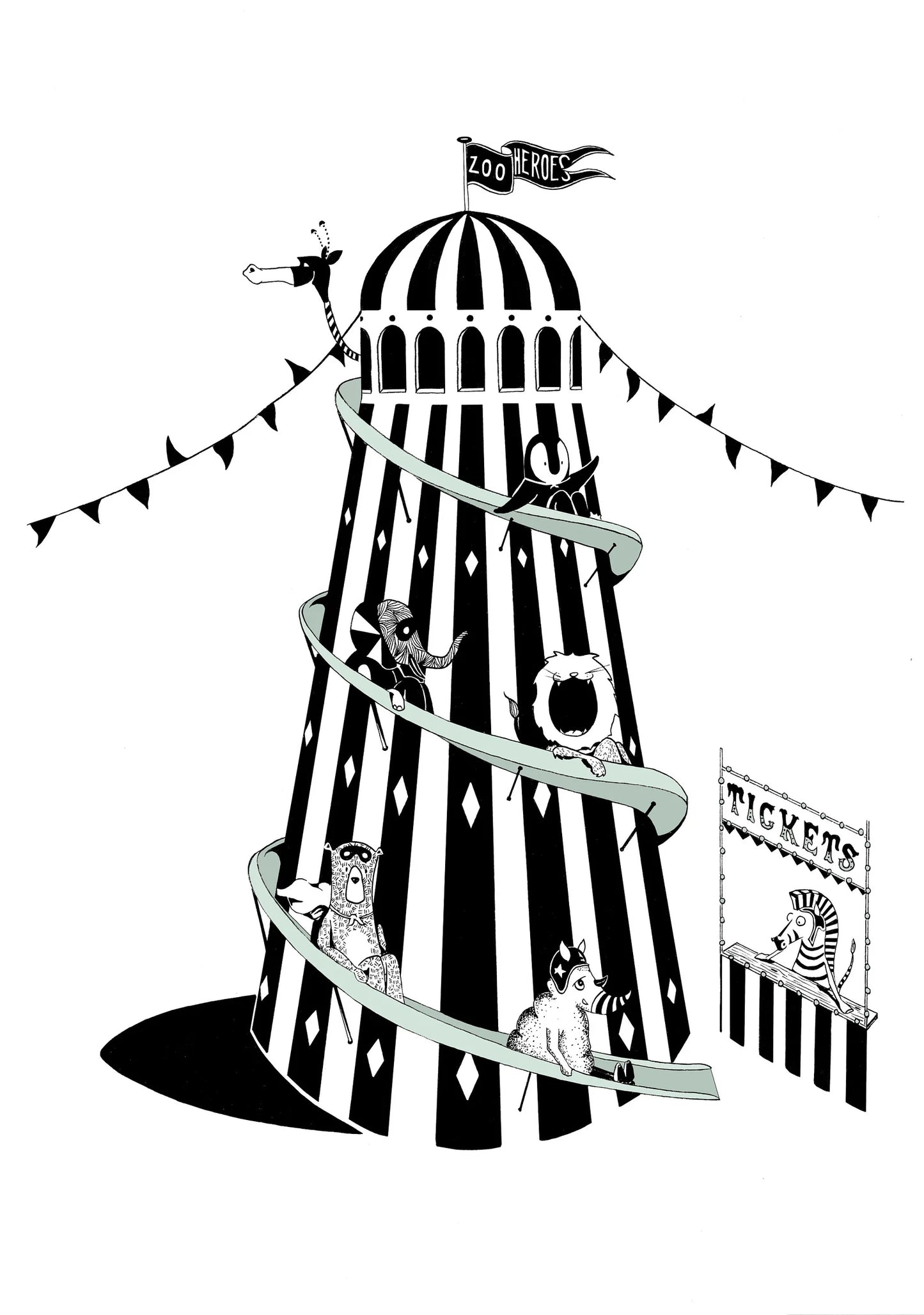 Helter Skelter Print - A4
