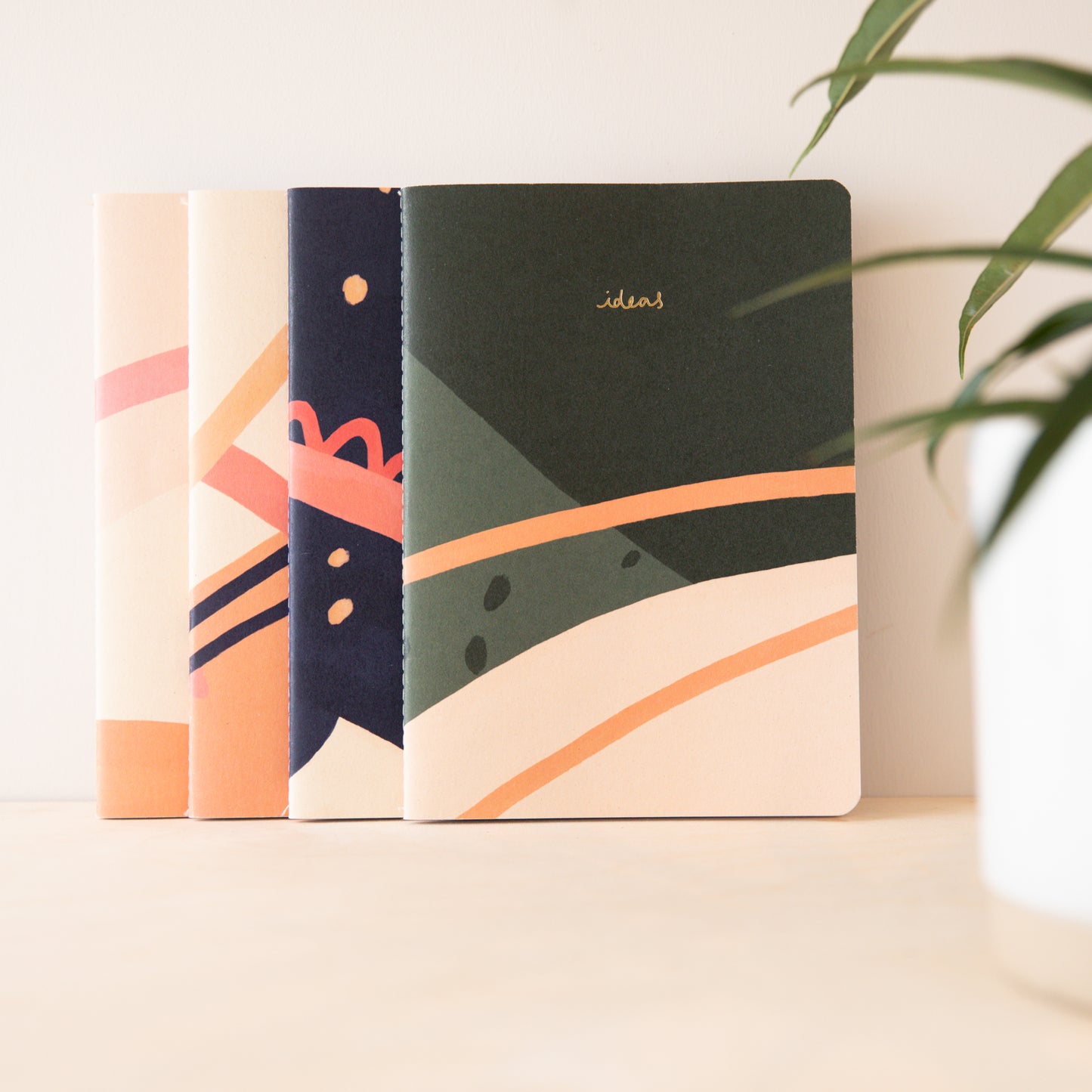 Recycled 'Ideas' Notebook A5 (Lined Paper) - Green