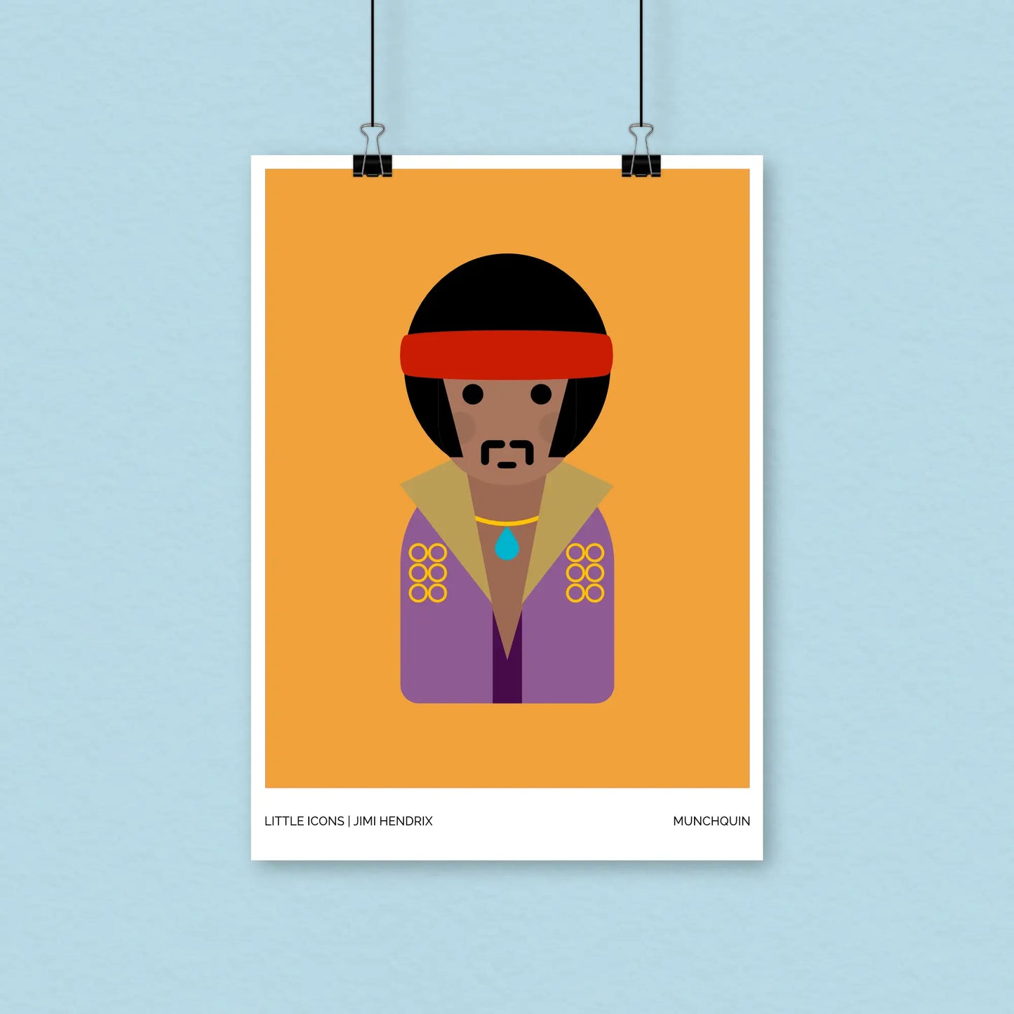 Jimi Hendrix Print - A4