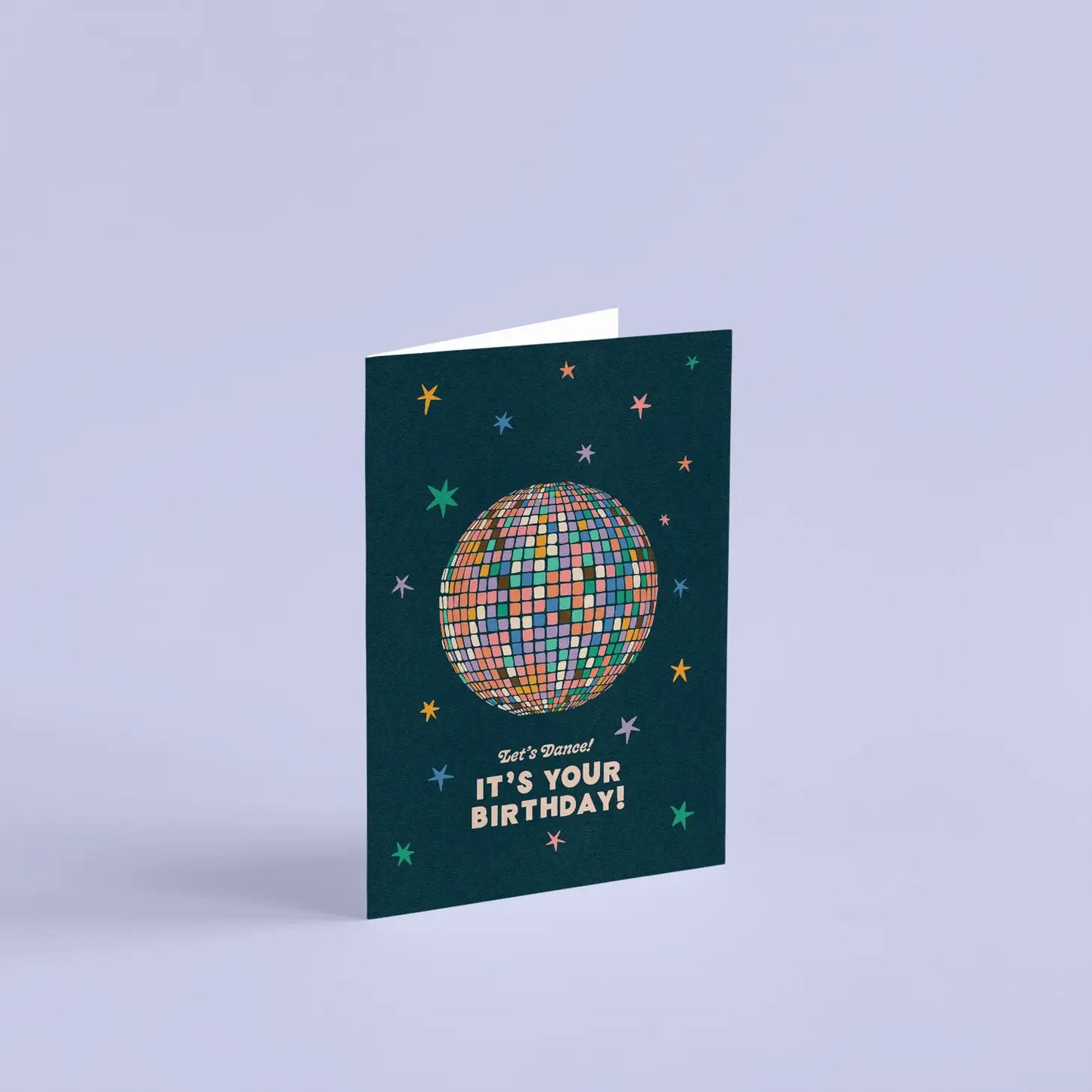 Let's Dance! Disco Ball Birthday Card