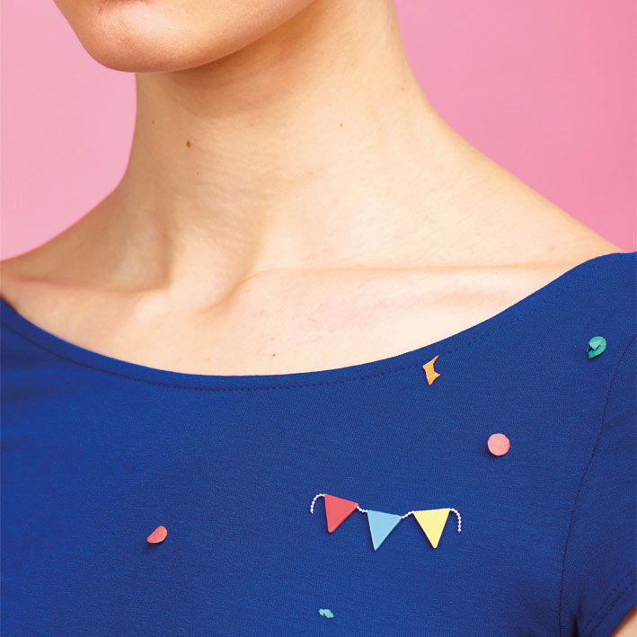 Lost Party Flags Porcelain Pin - Loola Loves UK