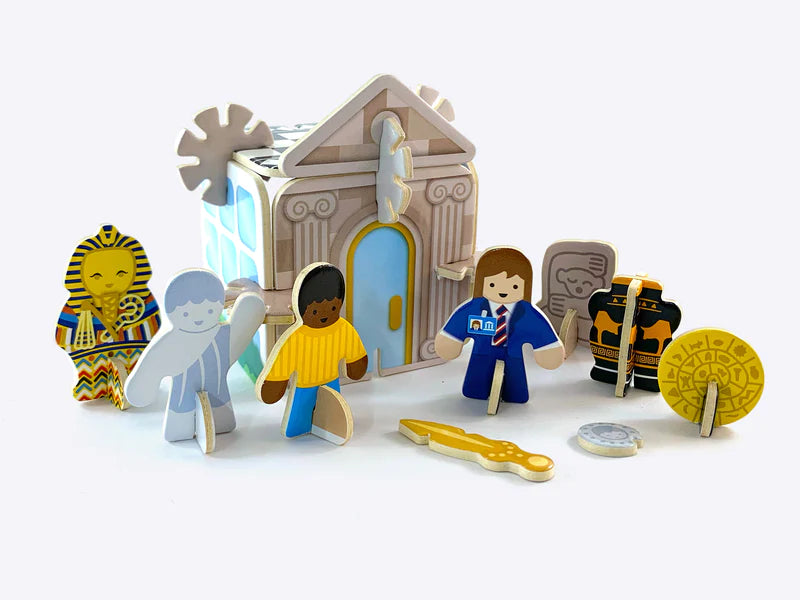 Set Chwarae Mini Pop-out yr Amgueddfa