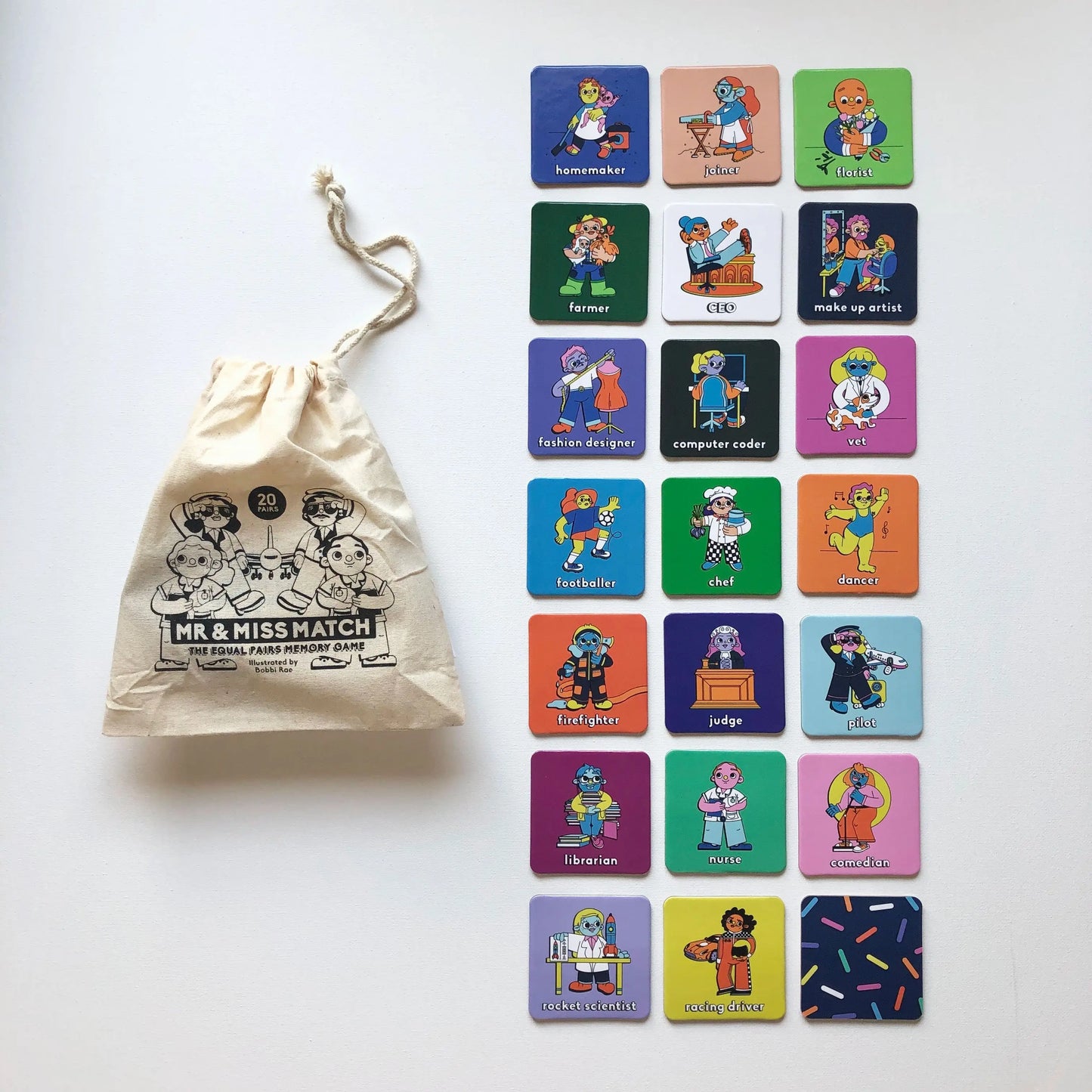 Mr & Miss Match Memory Game