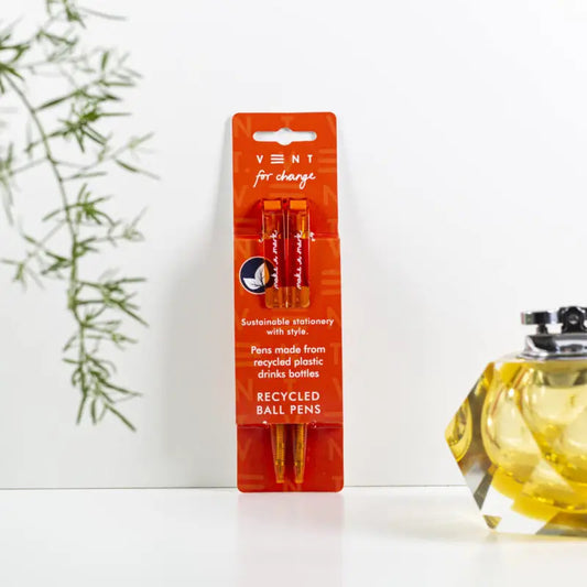 Recycled Pen Set - Burnt Orange