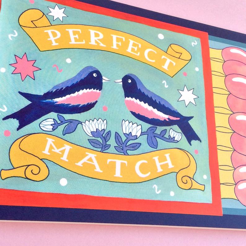 'Perfect Match' Matchbox Card