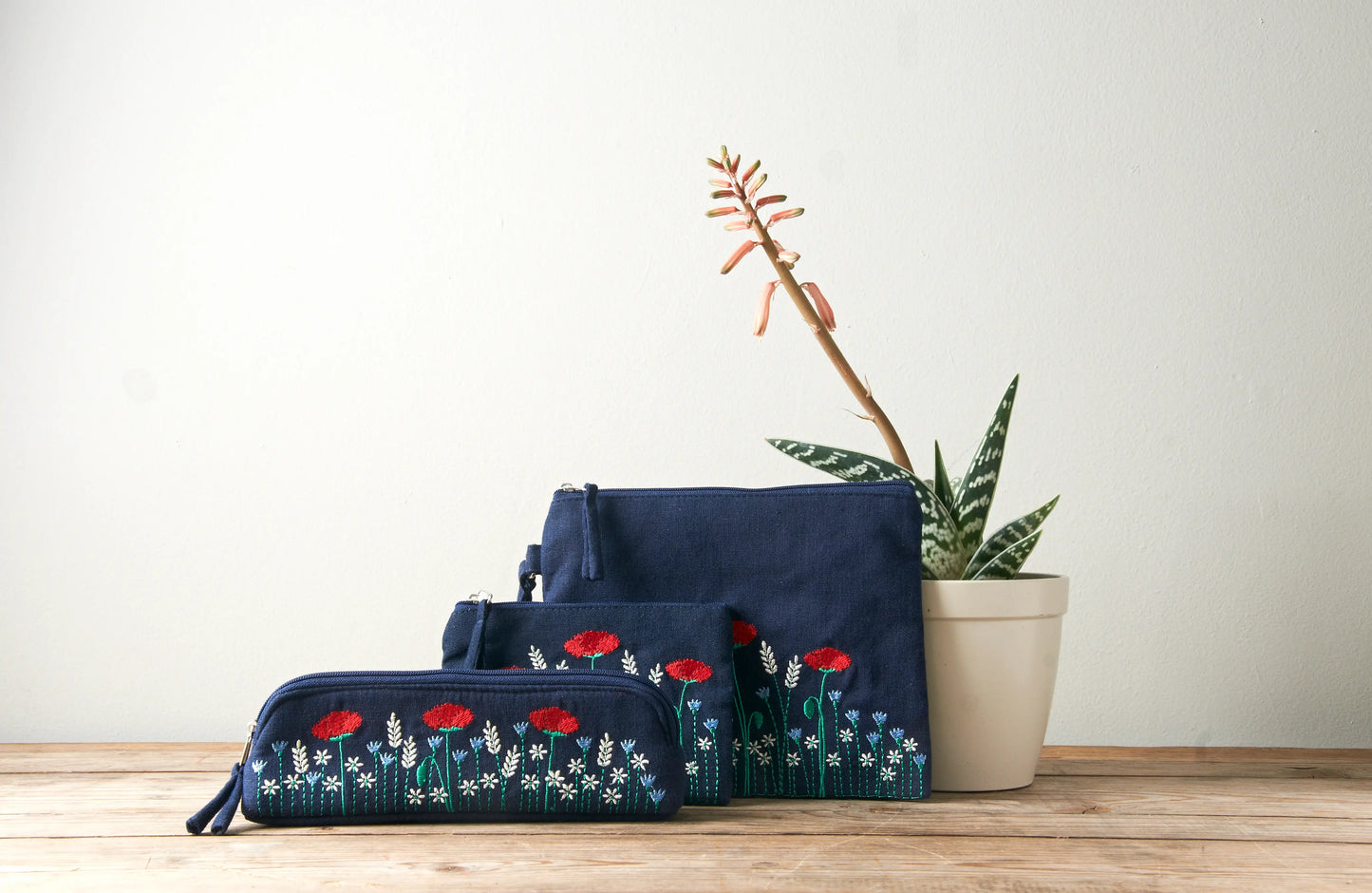 Poppy Meadow Thin Cosmetic Case