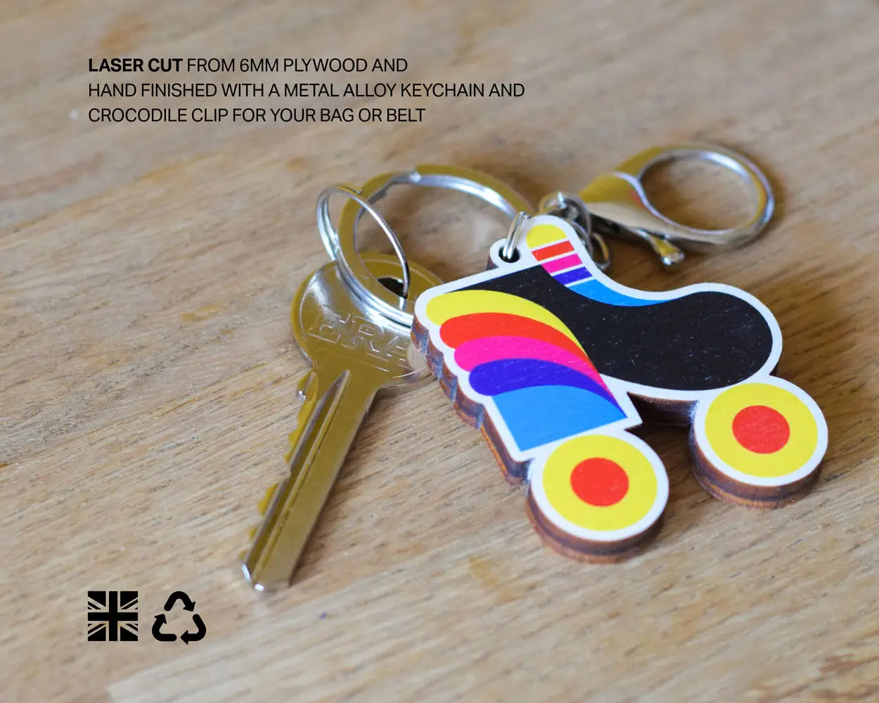 Rollerskate Keyring