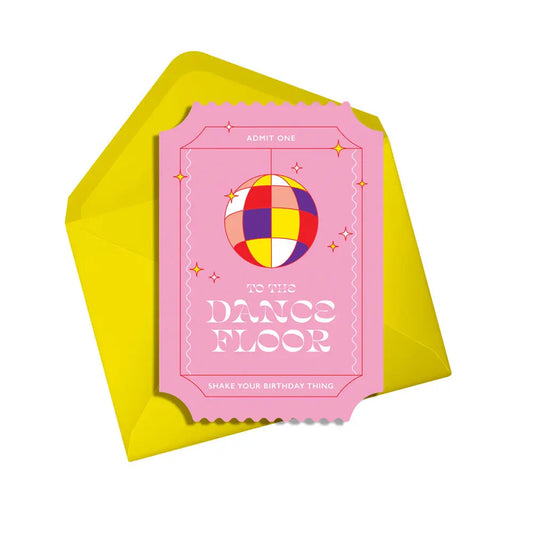 Cerdyn Penblwydd 'I'r Llawr Dawns'