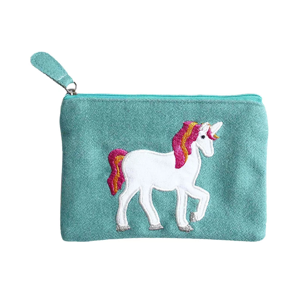 Pwrs Unicorn Ffelt (Glas)