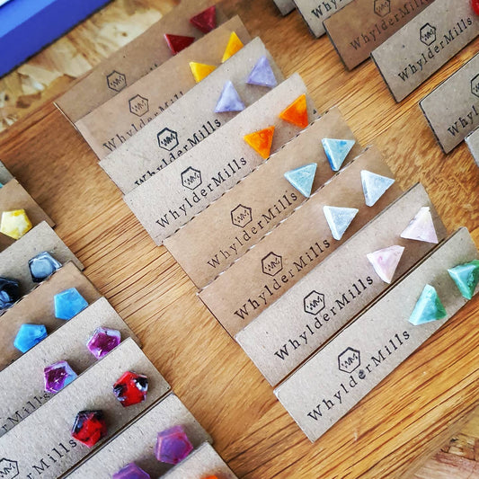 Triangle Studs - Whylder Mills - Loola Loves UK