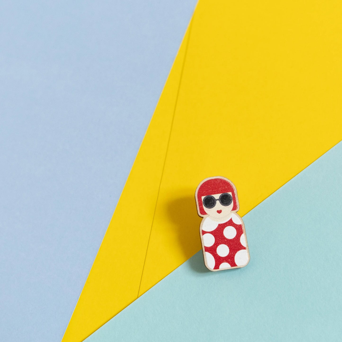 Yayoi Kusama Wooden Pin