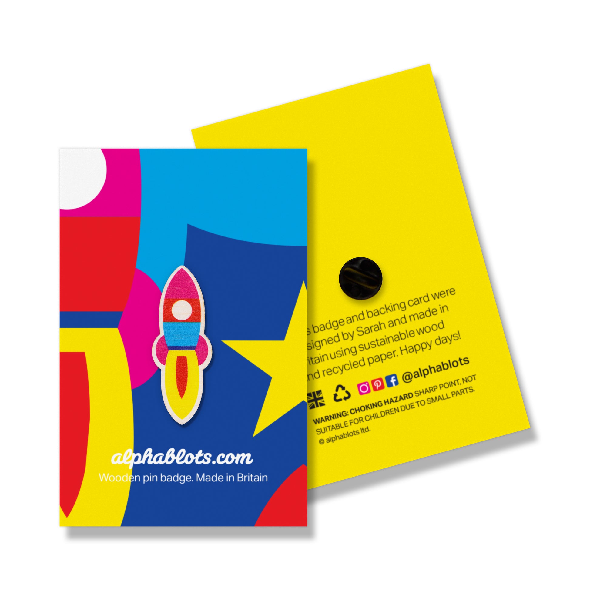 Rocket Pin Badge - Loola Loves UK