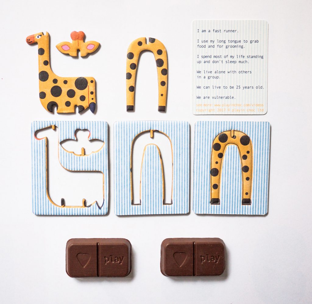 PLAYin CHOC ToyChoc Box - Endangered Animals - Loola Loves UK