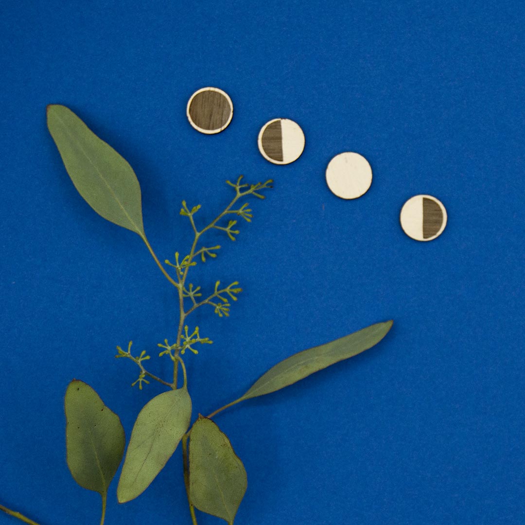 Moon Phase Studs (Set of 4) - Loola Loves UK