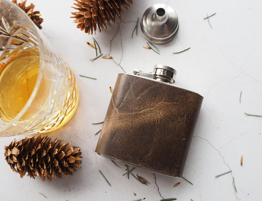 Oak Hip Flask 3oz