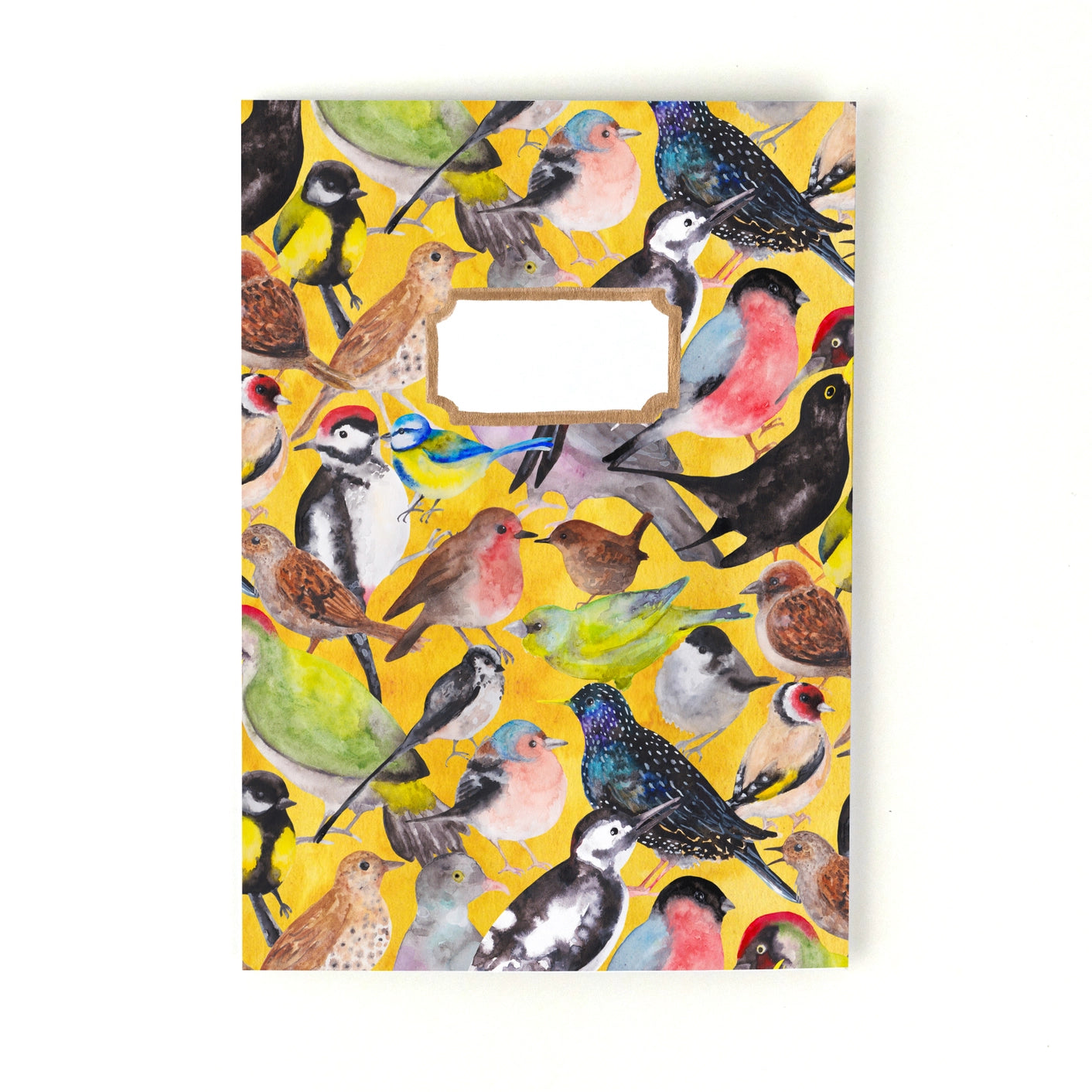 Aves British Garden Birds Print A5 Journal - Lined