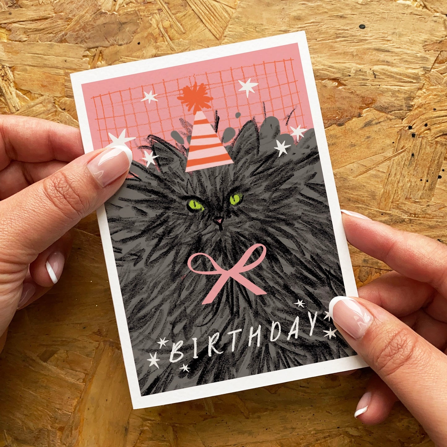 Big Cat Birthday Card