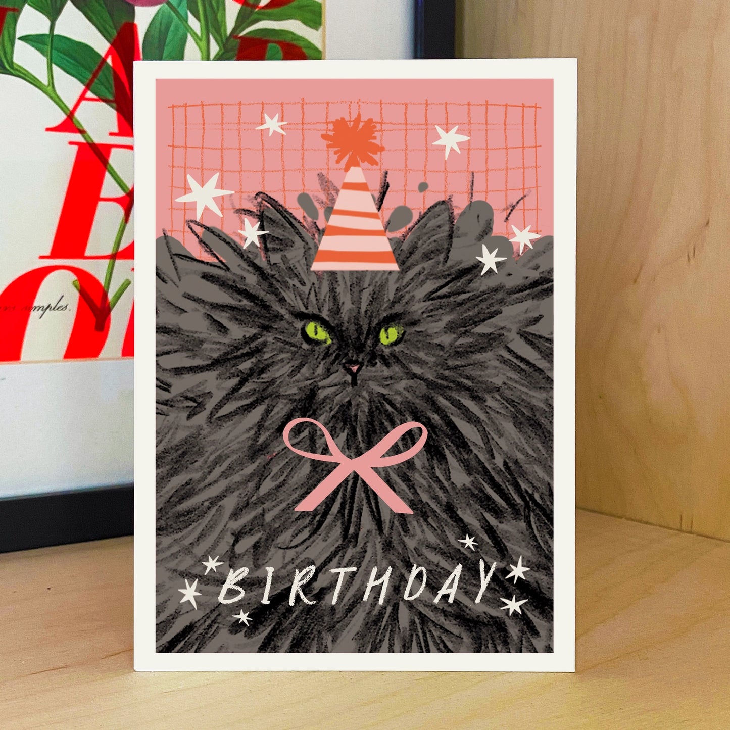 Big Cat Birthday Card