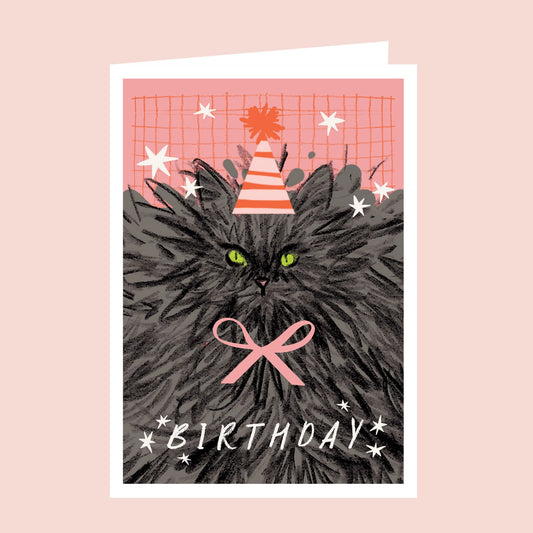 Big Cat Birthday Card