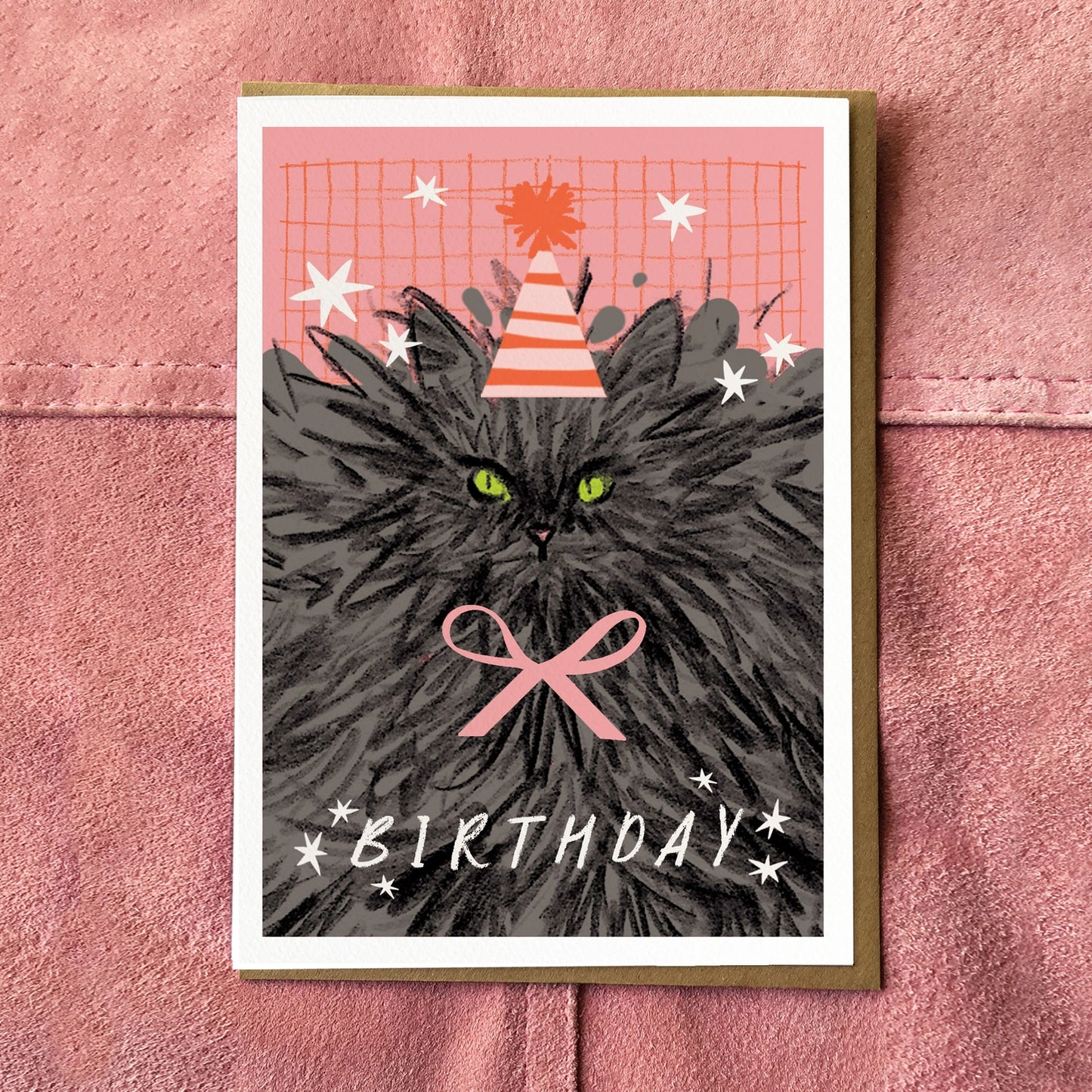 Big Cat Birthday Card