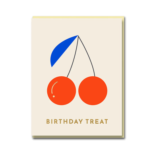 Birthday Treat Cherries Card - Loola Loves UK