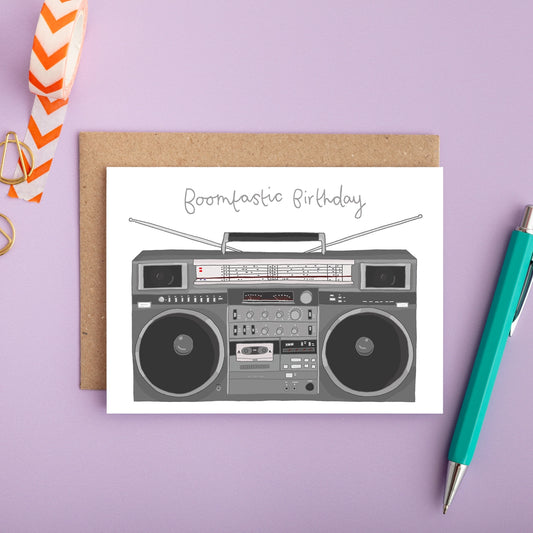 Boomtastic Birthday Card