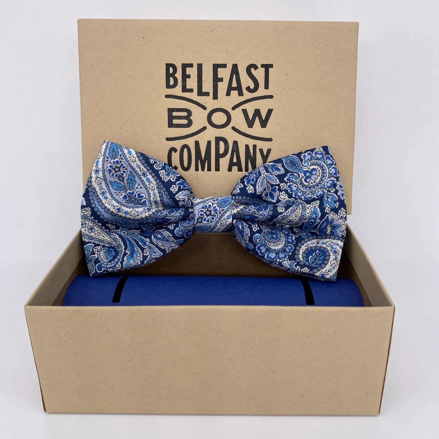 Liberty of London Bow Tie - Navy Paisley