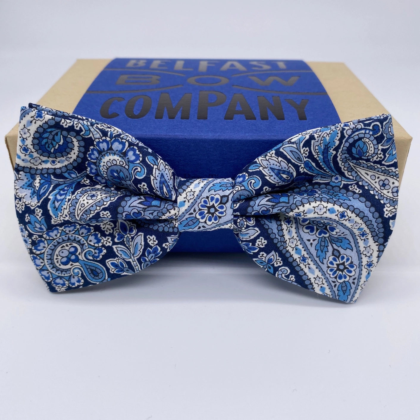 Liberty of London Bow Tie - Navy Paisley