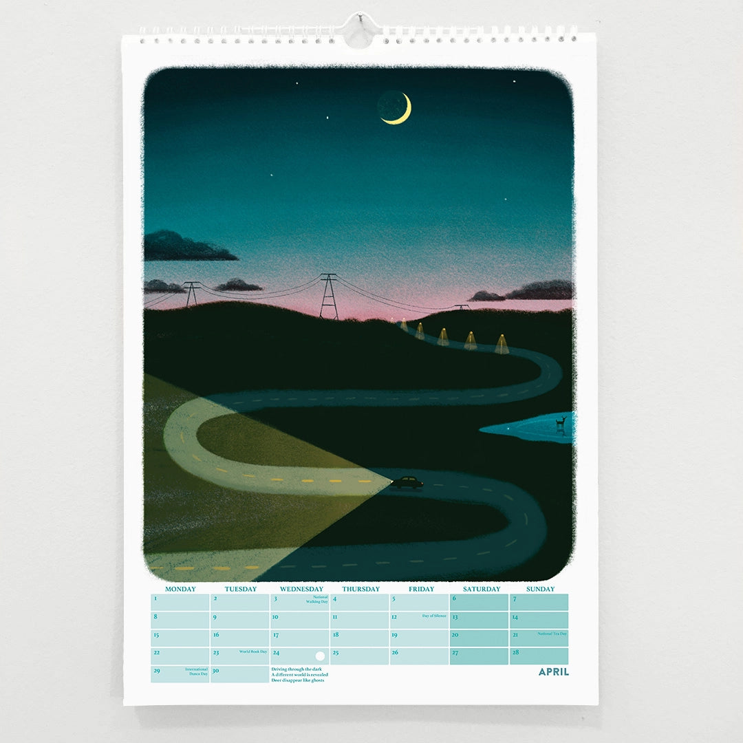 Calendar for Introverts 2025 - Wall Calendar