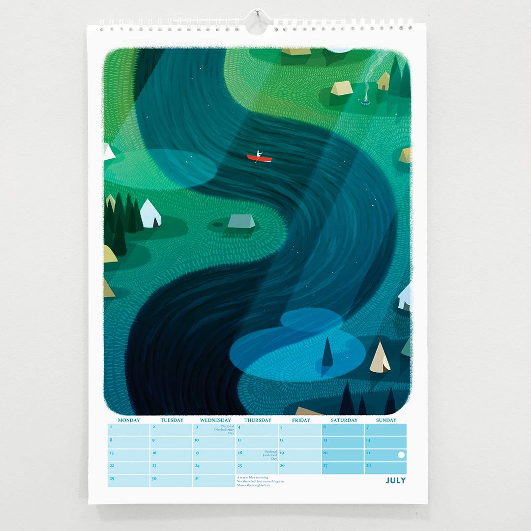 Calendar for Introverts 2025 - Wall Calendar