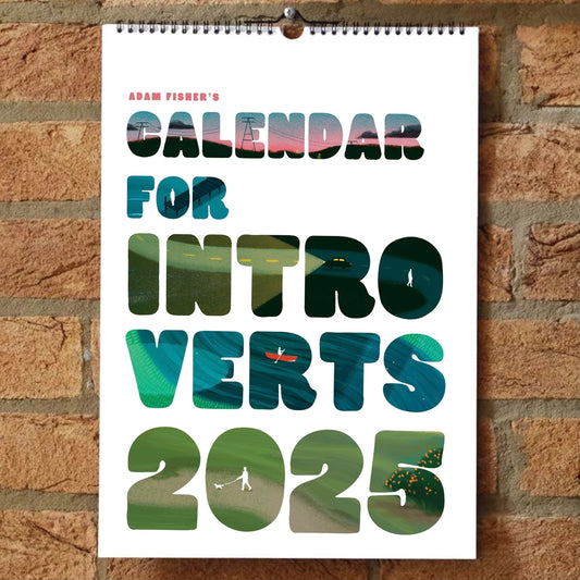 Calendar for Introverts 2025 - Wall Calendar