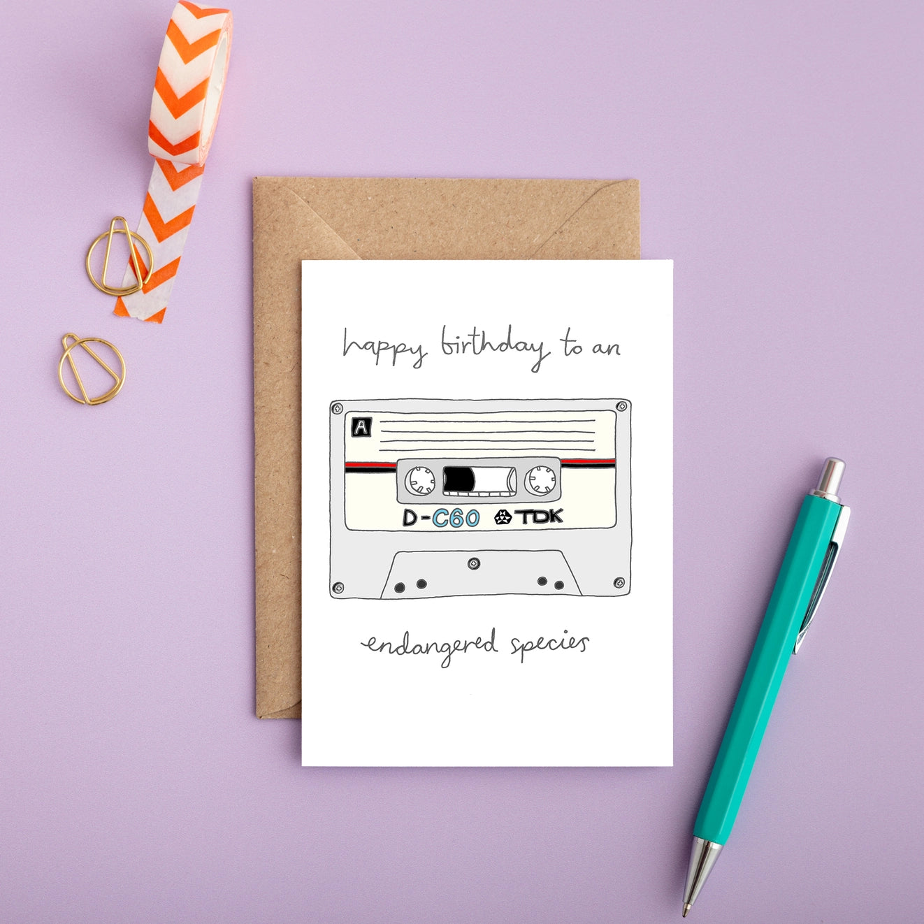 Cassette Birthday Card